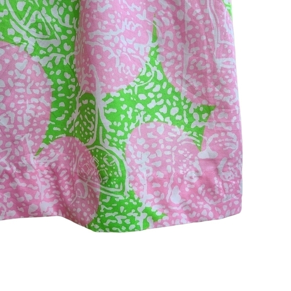Lilly Pulitzer Citrus Print Pink and Green Dress, Size Small - Picture 7 of 9